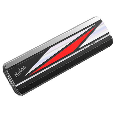 Netac ZX20L USB Type-C 256GB Portable External Solid State Drive - Black