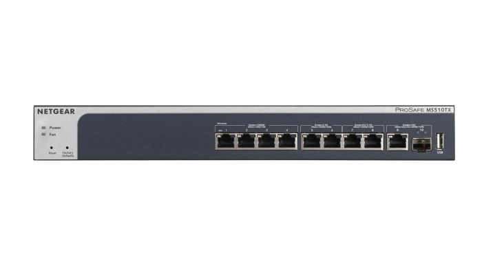 Netgear 8-Port Multi-Gigabit Ethernet Smart Switch with 2 Dedicated 10-Gigabit Uplink Ports