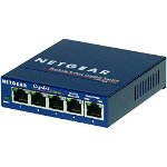 Netgear ProSafe 5-port Gigabit Ethernet Desktop Switch 10/100/1000 Mbps GS105