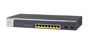 Netgear ProSafe GS510TPP 8-Port Gigabit Ethernet High-Power PoE+ Smart Switch with 2 Dedicated SFP Ports (190W)