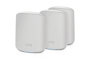 Netgear Orbi AX1800 Dual-Band WiFi 6 Mesh System 1.8Gbps Router + 2 Satellites - 3 Pack