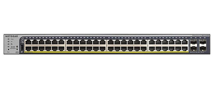 Netgear 48-Port Gigabit PoE+ Smart Managed Pro Switch with 4 SFP Ports