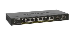 Netgear S350 8-Port Gigabit Ethernet PoE+ Smart Switch with 2 Dedicated SFP Ports (55W)