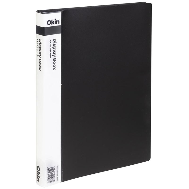 Okin A4 Display Book Black - 40 Pocket