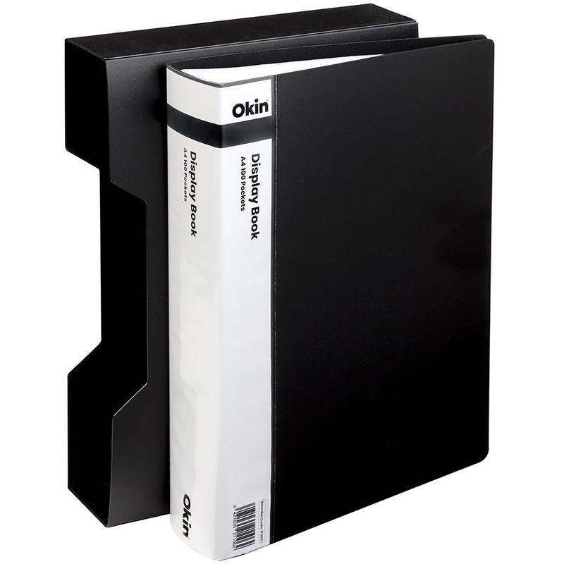 Okin A4 Display Book Black - 100 Pocket