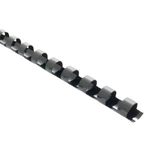 Okin 10mm Plastic Binding Coil Black - 100 Pack