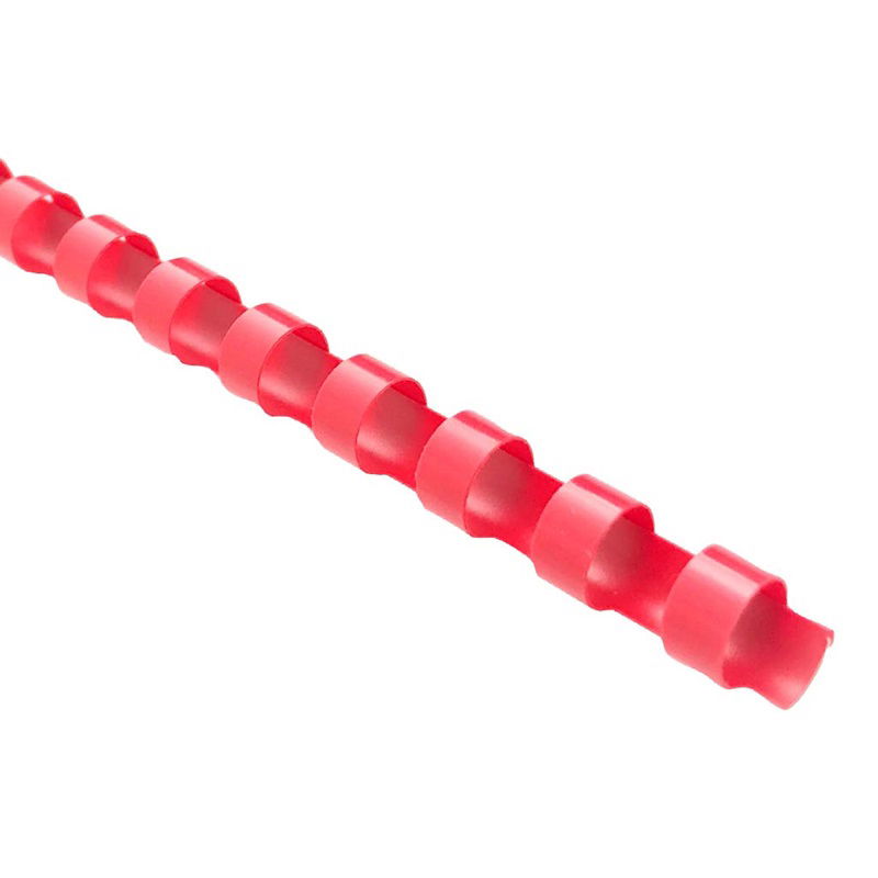 Okin 10mm Plastic Binding Coil Red - 100 Pack