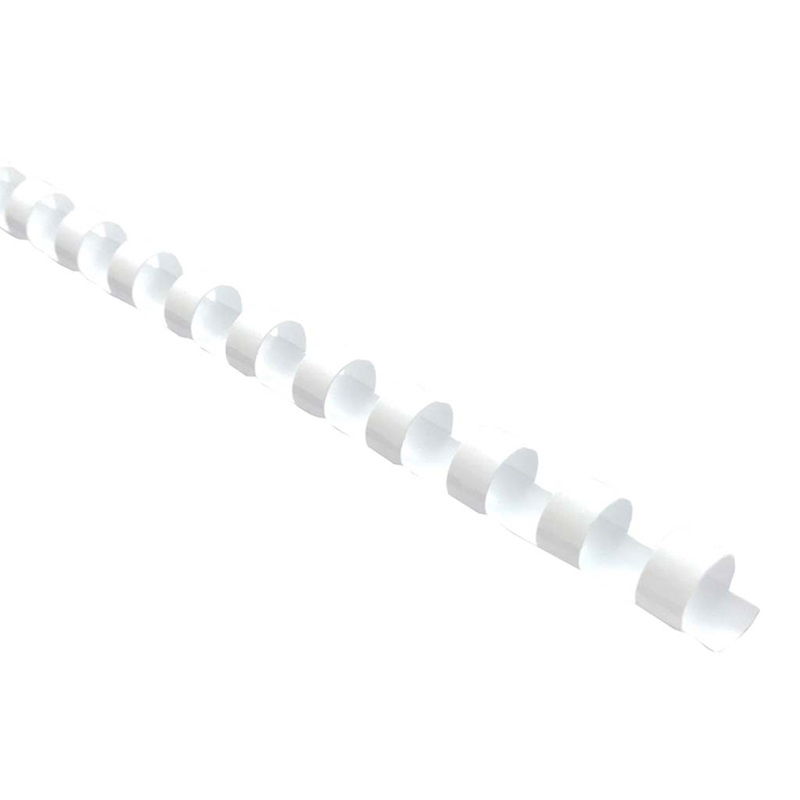 Okin 10mm Plastic Binding Coil White - 100 Pack