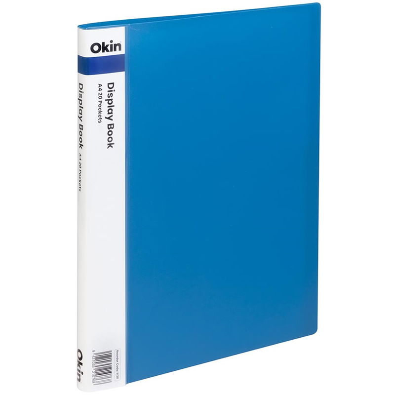 Okin A4 Display Book Blue - 20 Pocket