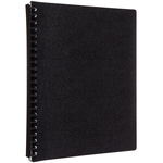 Okin A4 Refillable Display Book Black - 20 Pockets