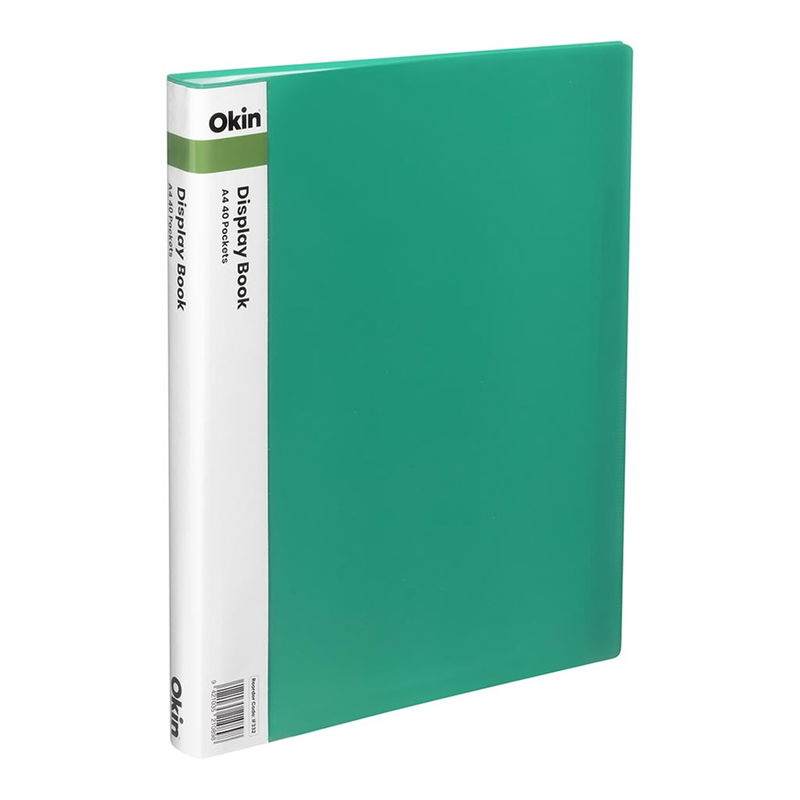 Okin A4 Display Book Green - 40 Pocket