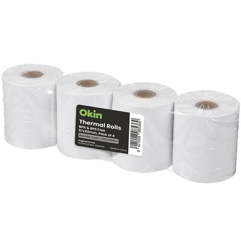 Okin 57 x 50mm Thermal Paper Roll - 4 Pack