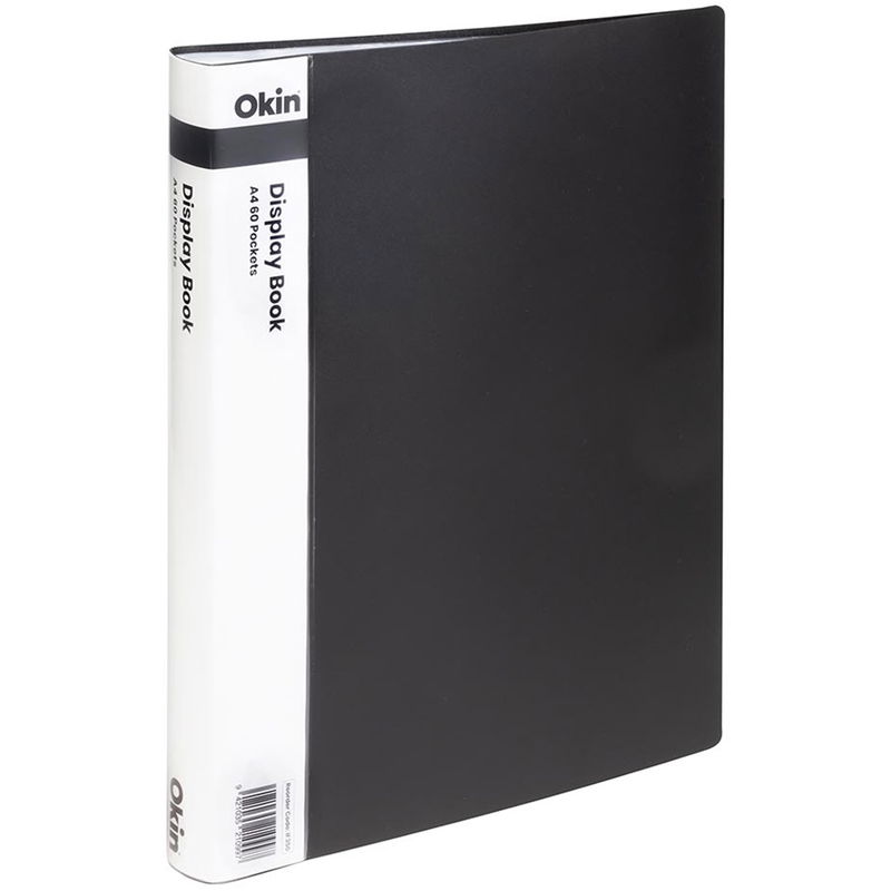 Okin A4 Display Book Black - 60 Pocket