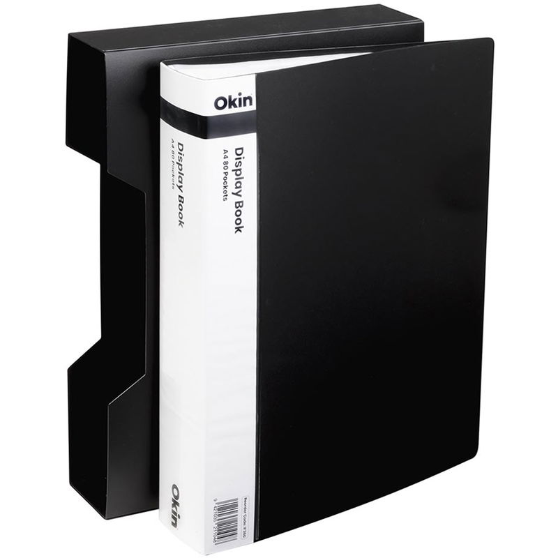 Okin A4 Display Book Black 80 Pocket