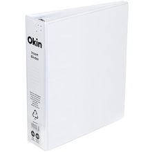view Okin A4 4D 50mm Insert Binder - White