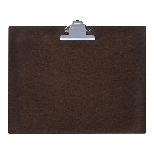 Okin A3 Hardboard Clipboard - Dark Brown