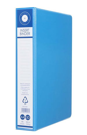 Okin A4 3D 38mm Insert Binder - Blue