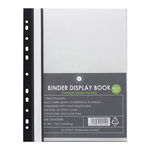 Okin A4 Binder Display Book Black - 20 Pocket