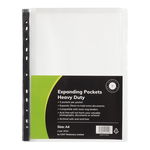 OSC A4 Expanding Copysafe Pockets Clear - 5 Pack