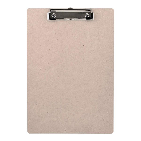 Okin A4 Hardboard Clipboard - Light Brown