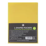 Okin A4 L Shaped Pockets Yellow - 12 Pack