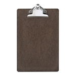 Okin A5 Hardboard Clipboard - Dark Brown