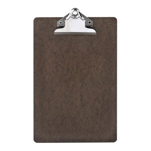 Okin A5 Hardboard Clipboard - Dark Brown