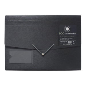 Okin Eco A4 Expanding File Black - 12 Pocket