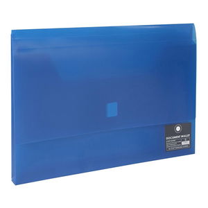 Okin Foolscap Document Wallet - Blue