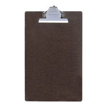 view Okin Foolscap Hardboard Clipboard - Dark brown