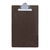 Okin Foolscap Hardboard Clipboard - Dark brown