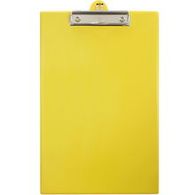 view Okin Foolscap PVC Clipboard - Yellow