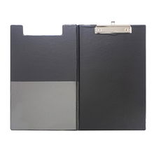 view Okin Foolscap PVC Double Clipboard - Black