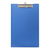 Okin Foolscap PVC Double Clipboard - Blue