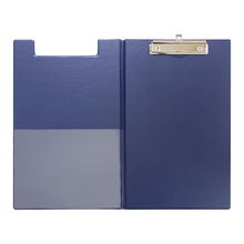 view Okin Foolscap PVC Double Clipboard - Navy