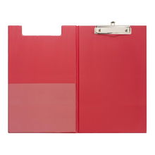 view Okin Foolscap PVC Double Clipboard - Red