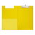 Okin Foolscap PVC Double Clipboard - Yellow