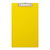 Okin Foolscap PVC Double Clipboard - Yellow