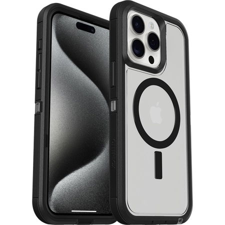 Otterbox Defender XT Clear Case for iPhone 15 Pro Max - Black