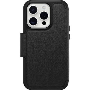 OtterBox Strada Series Folio MagSafe Case for iPhone 15 Pro Max - Shadow Black