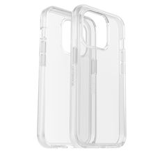 view OtterBox Symmetry Series Antimicrobial Case for iPhone 14 Pro - Clear