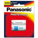 Panasonic 2CR5 Photo Lithium 6V Camera Battery - 1 Pack