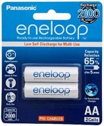 Panasonic Eneloop AA 2000mAh Rechargeable Batteries - 2 Pack