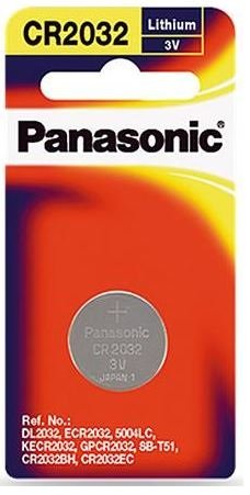 Panasonic CR2032 Lithium 3V Coin Battery - 1 Pack