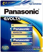 Panasonic Evolta C Alkaline Battery - 2 Pack
