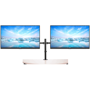 2x Philips 241V8B/75 23.8 Inch 1920 x 1080 4ms 100Hz IPS Monitor - HDMI, VGA + Monitor Arm
