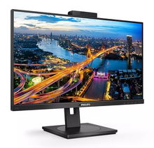 view Philips 242B1H 23.8 Inch 1920 x 1080 4ms 250nit IPS Monitor with Built-in Speakers & Webcam - VGA, DVI-D, DisplayPort, HDMI