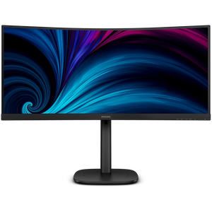 Philips 34B2U3600C/75 34 Inch 3440 x 1440 4ms 120Hz VA Curved Monitor with Speakers & USB Hub - HDMI, DisplayPort, USB-C