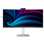 Philips 34B2U6603CH/75 34 Inch 3440 x 1440 4ms 100Hz Ultrawide VA Curved Monitor with Speakers & USB Hub - HDMI, DisplayPort, Thunderbolt