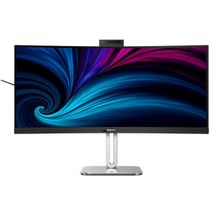 Philips 34B2U6603CH/75 34 Inch 3440 x 1440 4ms 100Hz Ultrawide VA Curved Monitor with Speakers & USB Hub - HDMI, DisplayPort, Thunderbolt